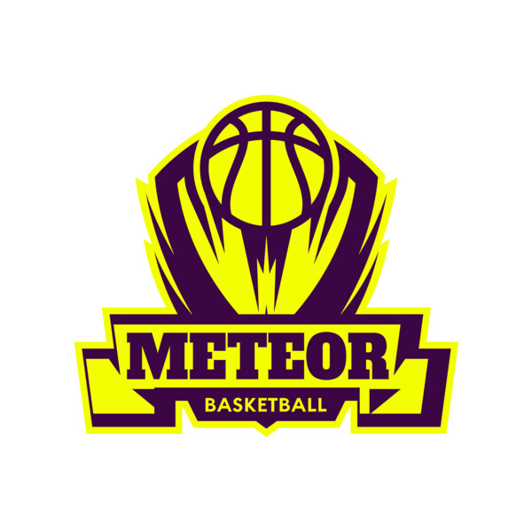 Meteor Basketball Logo Template Thumbnail