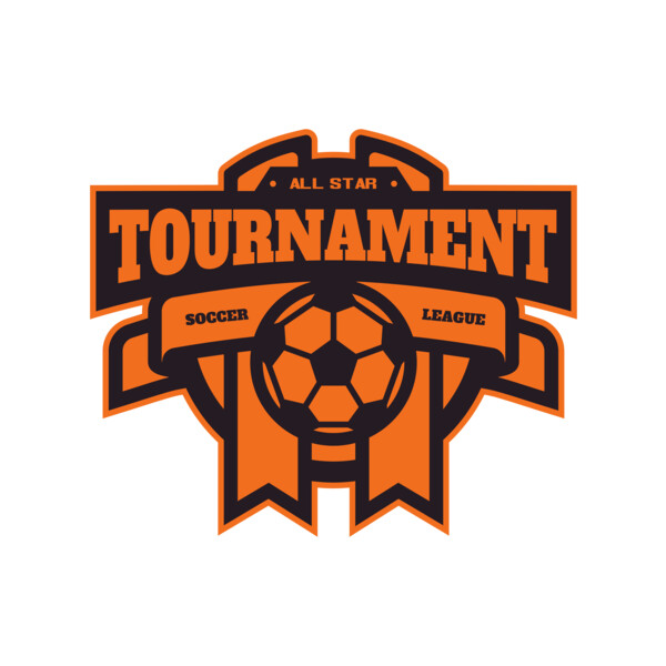 Tournament Soccer league logo template Thumbnail