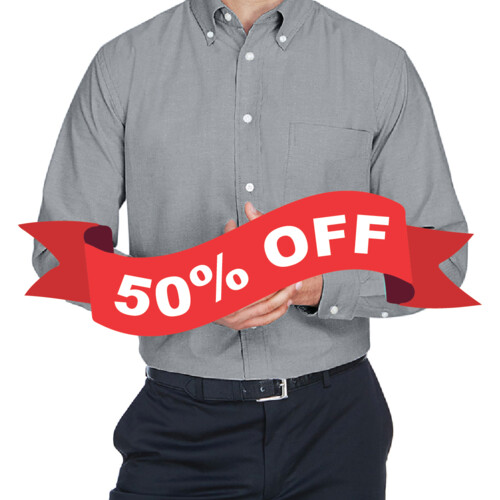 Men's Easy Blend™ Long-Sleeve Twill Shirt with Stain-Release Thumbnail