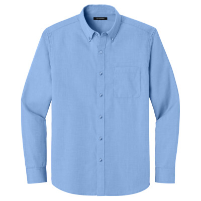 NUC-Long Sleeve Nailhead Easy Care Shirt Thumbnail