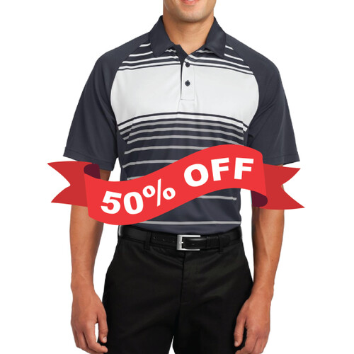 Nu-Calgon Dry Zone ® Sublimated Stripe Polo-50% off Thumbnail
