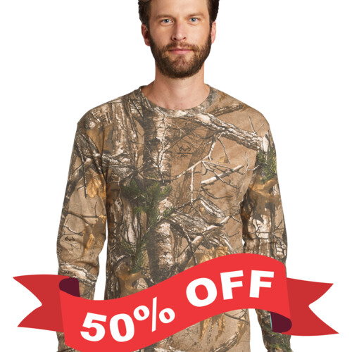 Nu-Calgon ™ Realtree ® Long Sleeve Explorer T Shirt with Pocket-50 % off Thumbnail