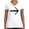 Women's Fine Jersey V-Neck Tee Thumbnail