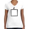 Women's Fine Jersey V-Neck Tee Thumbnail