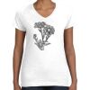 Women's Fine Jersey V-Neck Tee Thumbnail