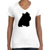 Women's Fine Jersey V-Neck Tee Thumbnail