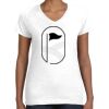 Women's Fine Jersey V-Neck Tee Thumbnail
