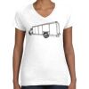 Women's Fine Jersey V-Neck Tee Thumbnail